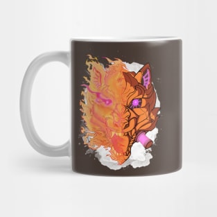 Metal Cyber Wolf Unleashed Mug